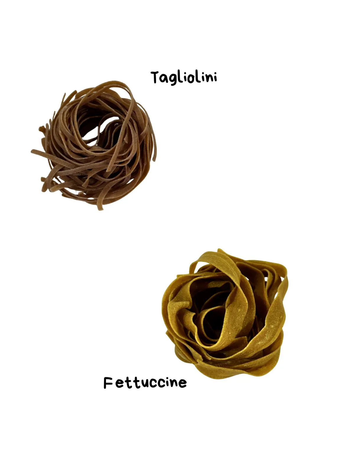Pasta larga sin gluten PuraPasta — fettuccine y tagliolini