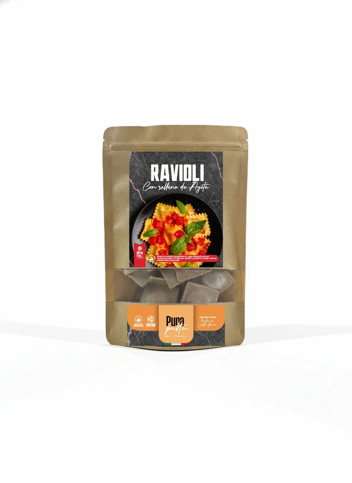Ravioli de Ayote — Ravioli sin gluten PuraPasta