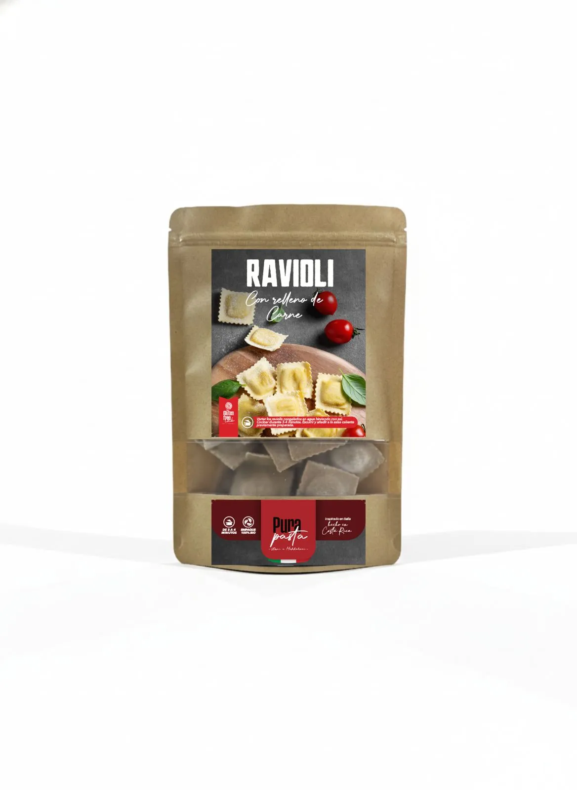 Ravioli de Carne — Ravioli sin gluten PuraPasta